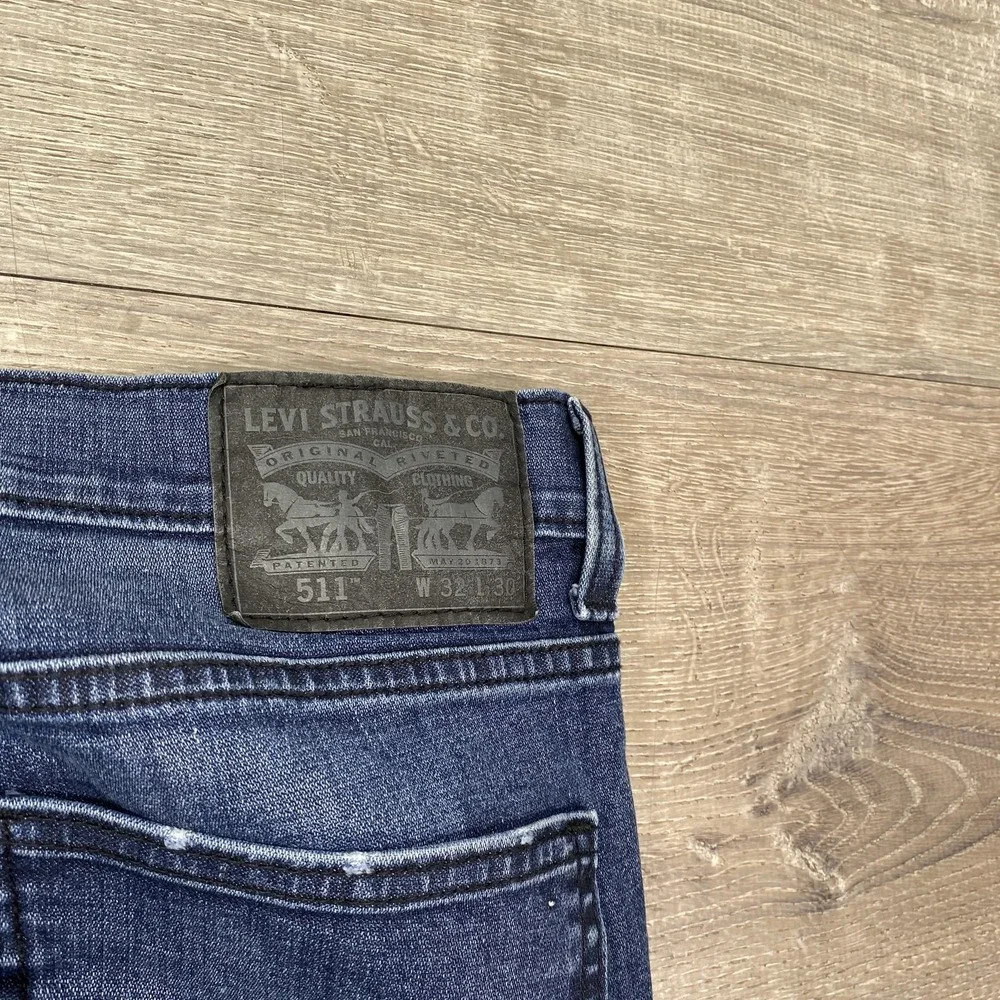 Levis 511 Jeans Mens‎ 31x30 Blue Slim Fit Denim Medium Wash Tapered Leg